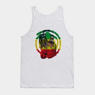 Reggae Rasta flag and Redemption Tank Top